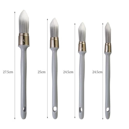 Trim Paint Brush,4 pcs Round Brushes for Painting