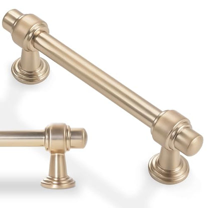 10 Pack 3.75 Inch Kitchen Cabinet Handles Champagne Bronze Cabinet Pulls Zinc Alloy Drawer Pulls Kitchen Hardware - color: Champagne Bronze, size: 3-3/4'' Hole Center(96mm)