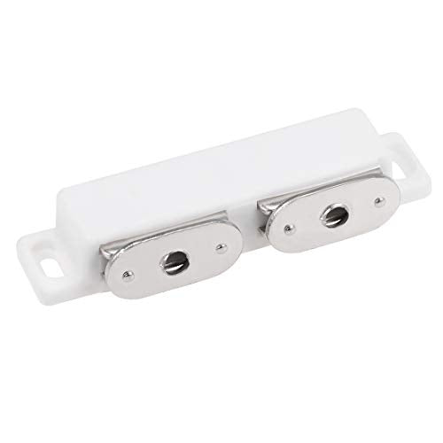 uxcell Double Magnetic Latches Catch for Cabinet Door Cupboard 3" Long White - color: White