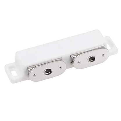 uxcell Double Magnetic Latches Catch for Cabinet Door Cupboard 3" Long White - color: White