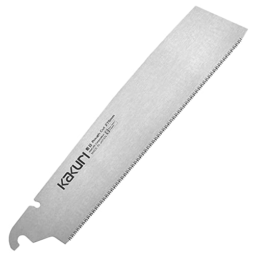 KAKURI Japanese Pull Saw Rough Cut 10.5" for Woodworking - Professional Handsaw for Fast Wood Cutting - Red Oak Handle with Oil Finish - Tool-Free Blade Replacement - Made in Japan - color: Japanese Saw (Rough Cut 10-1/2")