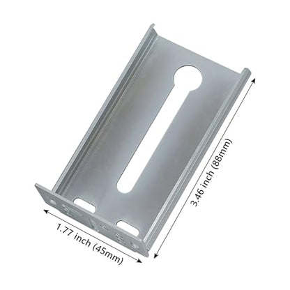 LONTAN Rear Mounting Brackets for 1.77 Inch 45mm Drawer Slides (10 Pairs) - color: Silver, size: 1.77 Inch - Mounting Bracket