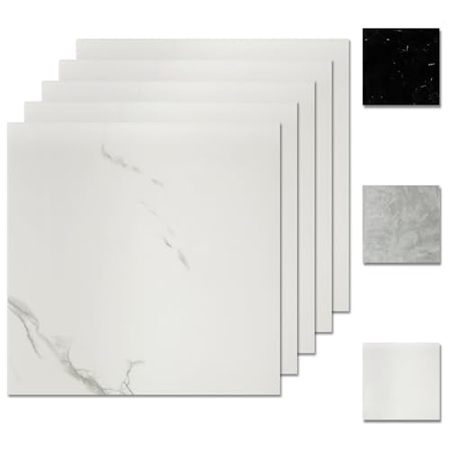 10 Sheets Peel and Stick Backsplash, 11.8"x11.8" Stick on Backsplash Tile Stickers Self Adhesive Backsplash Tile for Kitchen Bathroom Laundry Room - color: White Marble, size: 10 Pack