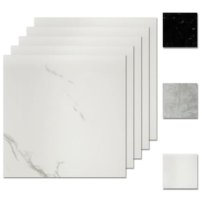 10 Sheets Peel and Stick Backsplash, 11.8"x11.8" Stick on Backsplash Tile Stickers Self Adhesive Backsplash Tile for Kitchen Bathroom Laundry Room - color: White Marble, size: 10 Pack