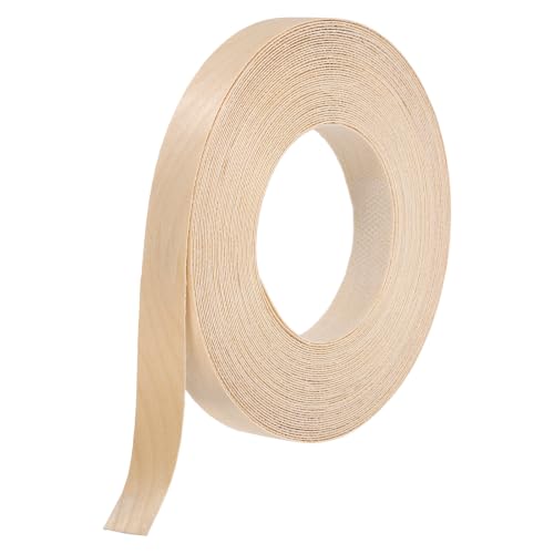 uxcell 0.75" x49 ft Wood Grain Repair Tape, Pre-Glued Iron on, Birch - color: Birch, size: 0.75" x 49 ft