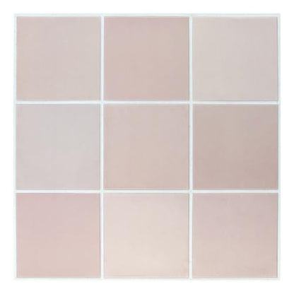 Commomy Matte 3D Peel and Stick Tile 10 Pcs 11.8"x11.8" - color: Rustic Pink