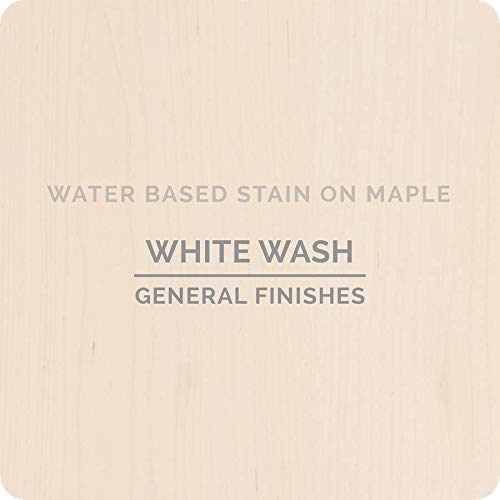 General Finishes Water Based Wood Stain, 1 Quart, Whitewash - color: Whitewash, size: 1 Quart
