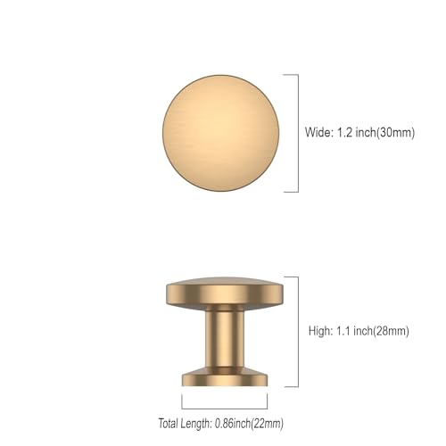 Asidrama 2 Pack Champagne Bronze Kitchen Cabinet Knobs - color: Champagne Bronze, style: 2 Pack