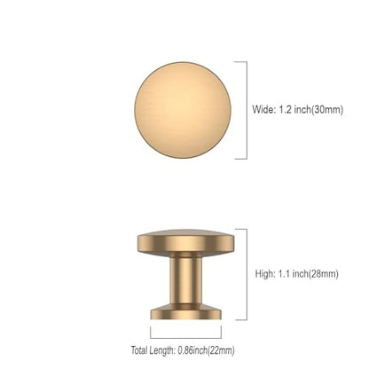 Asidrama 2 Pack Champagne Bronze Kitchen Cabinet Knobs - color: Champagne Bronze, style: 2 Pack