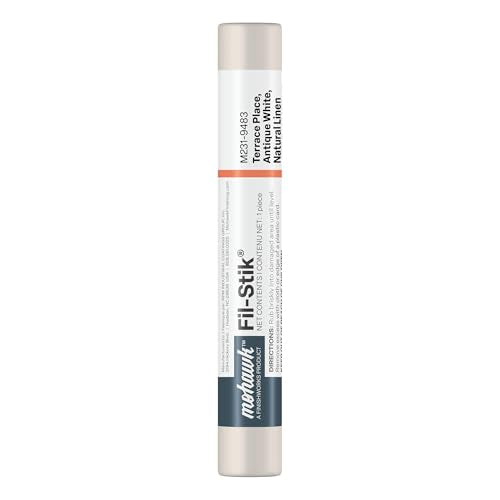 Mohawk Fil-Stik, Wax Putty Stick for Wood Repair, Terrace Place, Antique White, Natural Linen, M231-9483, 1 Count - color: Terrace Place-antique White