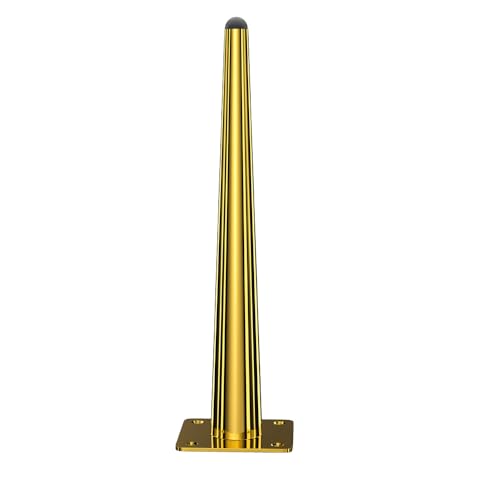 Osring 22 Inch Furniture Table Legs Straight, Gold Metal Coffee Table Feet - size: 22 Inch