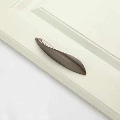 4Pcs Arcuate Pulls Handles Knobs,Modern Elegant Curved Handle Cabinet Pulls,Create a Spatial Aesthetic,S-Shaped Solid Zinc Alloy Drawer Pulls Handles (Ink Gold, 3.8" Hole Centers) - color: Ink Gold, size: 3.8" Hole Centers
