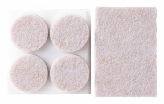 Scotch™ Felt Pads SP890-DCNA, Beige, 2x3 in & 1 in, 28/pk