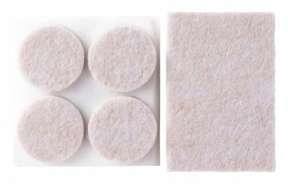 Scotch™ Felt Pads SP890-DCNA, Beige, 2x3 in & 1 in, 28/pk