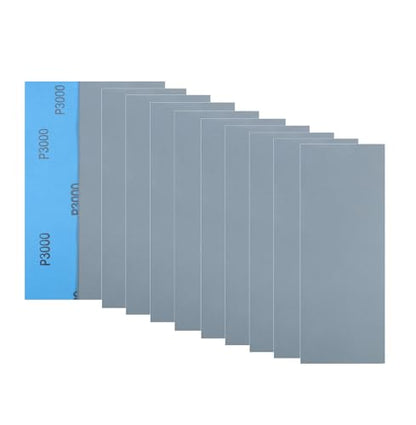 30Pcs 9 x 3.6 Inchs 3000 Grit Wet and Dry Handmade Universal Sanding Sheets, Suitable for Woodworking Furniture/Automobiles/Metal/Lacquer Polishing Sandpaper - style: 3000 Grit