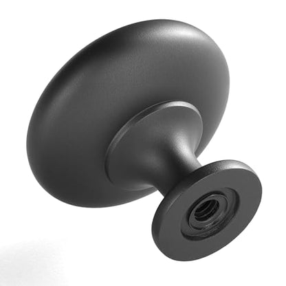 Lardmon 10 Pack Dark Gunmetal Gray Round Cabinet Knobs 1.2 Inch(30.5mm) Dia. Mushroom Drawer Knobs Modern Single Hole Cabinet Pulls Solid Kitchen Knobs Cabinet Handles Kitchen Hardware for Dresser - color: Gray, size: 1.2 Inch Diameter, style: 10 Pack