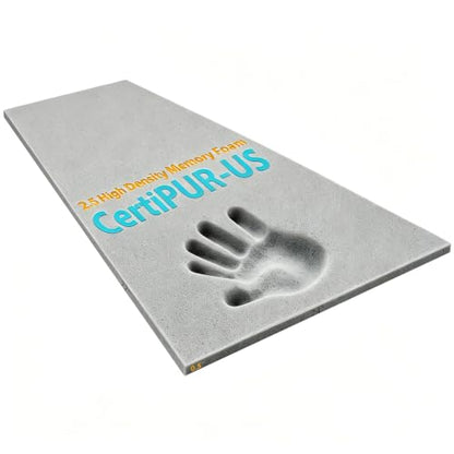 High Density Upholstery Foam Padding Thick 1/2"X24"X74" Gel Memory Foam - color: Grey, size: 24*72*0.5 IN