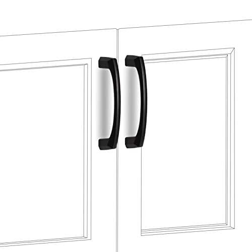 COTYKILEY 10 Pack 3.75 Inch(96mm) Matte Black Kitchen Cabinet Handles Cabinet Pulls Cabinet Door Handles Kitchen Cabinet Hardware Cupboard Drawer Pulls Dresser Handles - color: Matte Black, size: 3.75" Hole Center（96MM）