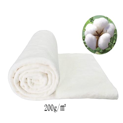 LENAILIN 60X78 Inches 200GSM Cotton Quilt Batting - size: 60" x 78"