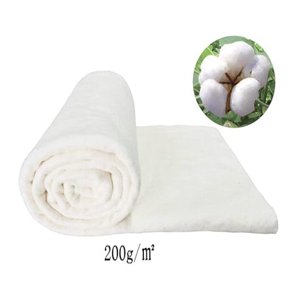 LENAILIN 92X108 Inches 200GSM Cotton Quilt Batting - size: 92" x 108"