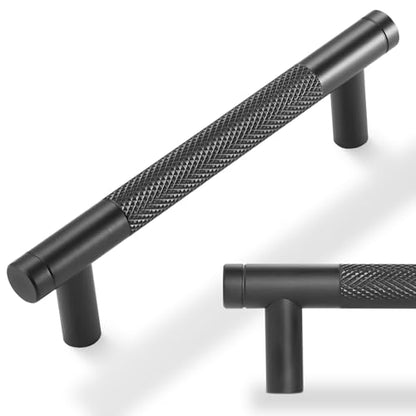 10 Pack 3.75 Inch Matte Black Kitchen Cabinet Handles - color: Matte Black, size: 3-3/4'' Hole Center(96mm)