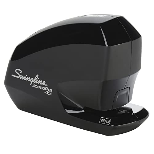 Swingline Electric Stapler, Speed Pro 45, 45 Sheet Capacity, Black (S7042155) - size: 45 sheets, style: Stapler