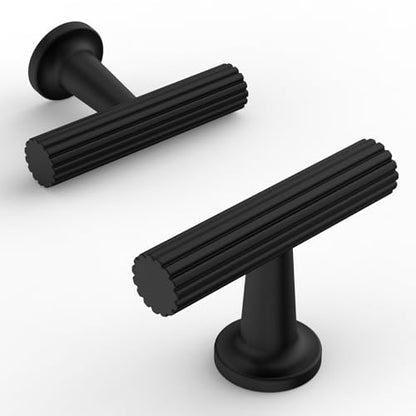 10 Pack Matte Black Kitchen Cabinet Knobs Cabinet Pulls Drawer Knobs Cabinet Hardware Zinc Knobs for Dresser Drawers - color: Matte Black, size: Single Hole Knob