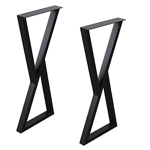MBQQ Furniture Legs 35" Height 15" Wide Rustic Decory Triangle Shape Table Legs,Heavy Duty Metal Desk Legs,Dining Table Legs,Industrial Modern, DIY Iron Bench Legs - color: C, size: H35"x W15"