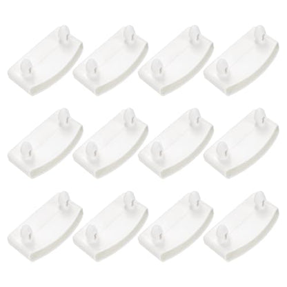 uxcell 12 Pcs 50mm x 9mm Plastic Bed Slat End Caps, Bed Slat Cover White - color: White, size: 50mm x 9mm