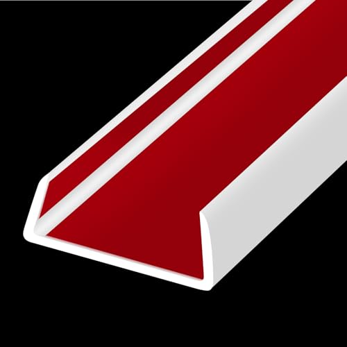 Rubber Edge Trim, Flexible Self-Adhesive U-Shaped Peel and Stick Banding, 1-1/2"(38mm) Big Size U Channel Protector, Baby Proof Guards for Woods, Plywood, Furniture, 20Ft, White - color: White, size: Fit 1-1/2" - L20'