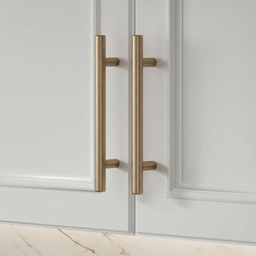 homdiy 20 3in Cabinet Handles Champagne Bronze Kitchen Cabinet Pulls Drawer Pulls for Dresser Drawers - color: Champagne Bronze, size: 3in hole centers