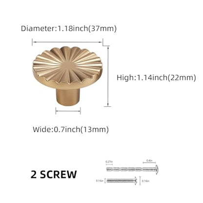 10 Pack Kitchen Cabinet Knobs Champagne Bronze Cabinet Zinc Alloy Knobs Gold Drawer Knobs Kitchen Hardware - color: Champagne Bronze