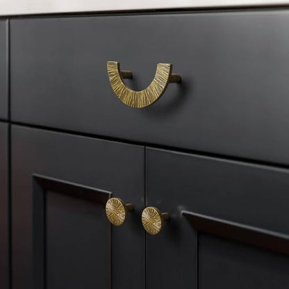 Goo-Ki 3''(76 mm) Hole Centers Luxurious & Sturdy Zinc Alloy Cabinet Handls,Antique Brass Cabinet Pulls for Kitchen,Drawer,Cupboard & Wardrobe,6 Pack - color: Antique Brass, size: 3'' Hole Centers