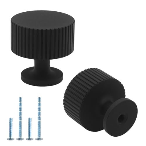 20 Pack Matte Black Cabinet Knobs Drawer Knob, Dresser knobs - color: Black, size: 20 Pack
