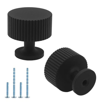 20 Pack Matte Black Cabinet Knobs Drawer Knob, Dresser knobs - color: Black, size: 20 Pack