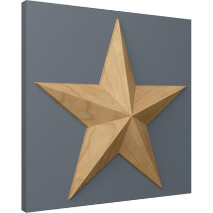 Ekena Millwork ROS05X05GLMA Galveston Star Rosette, 5"W x 5"H x 3/4"P, Maple - color: Maple, size: 5"W x 5"H x 3/4"P