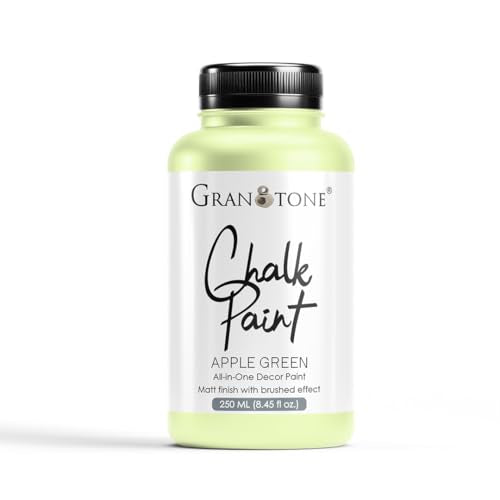 GRANOTONE Chalk Paint AP Green 8.5 fl oz 250 ml - color: APPLE GREEN, size: 8.5 Fl Oz
