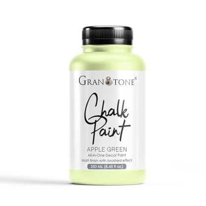 GRANOTONE Chalk Paint AP Green 8.5 fl oz 250 ml - color: APPLE GREEN, size: 8.5 Fl Oz