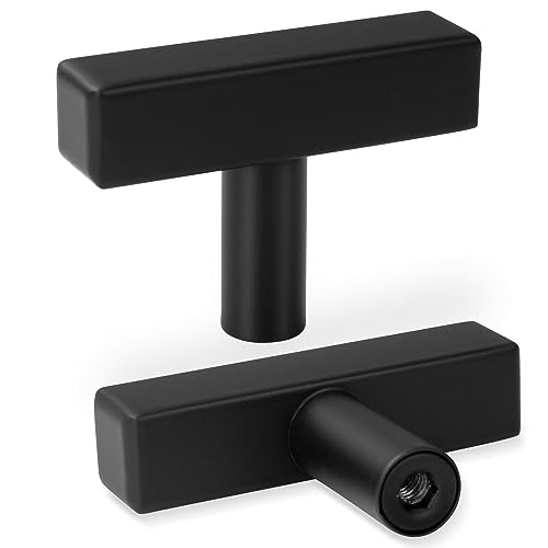 AEEKEL 30 Pack Matte Black Kitchen Cabinet Knobs, 2" Length Drawer Handles - color: Matte Black, size: Single Hole