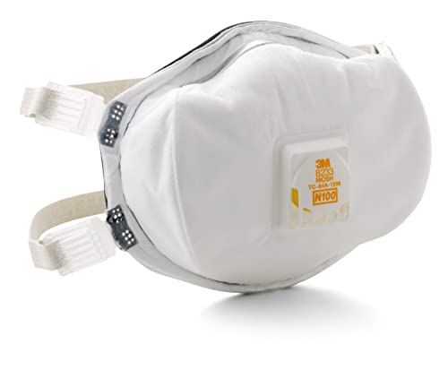 3M Particulate Disposable Respirator 8233, NIOSH APPROVED, N100, 1 Piece