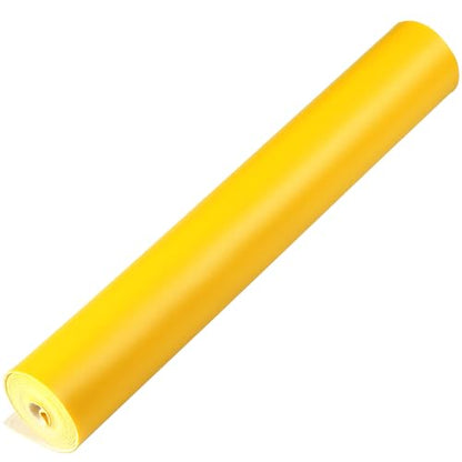 Smooth Solid Color Faux Leather Sheets Roll 12"X53" (30cmX135cm),Very Suitable for Making Crafts, Leather Earrings, Bows,Sewing (Yellow) - color: Yellow