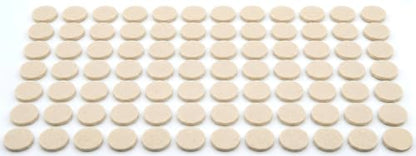240 Pack Felt Pads for Furniture, 0.75 Inch Self Adhesive Cabinet Cushion Dots, Mini Foam Felt Pads, Self Stick Furniture Protectors for Cabinet Doors, Desks, Drawers and Floors, Oat Beige