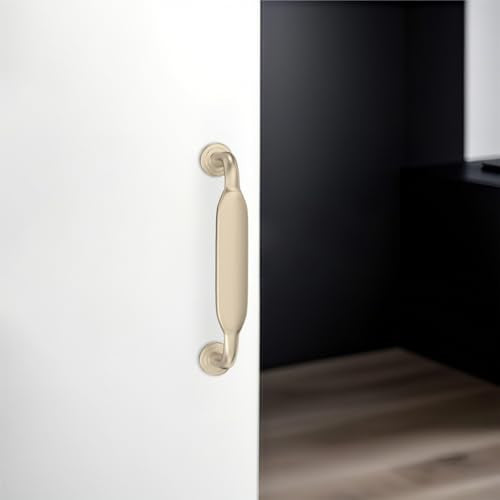 10 Pack 3 inch Brushed Brass Kitchen Cabinet Handles - color: Brushed Brass, size: 3'' Hole Center(76mm)