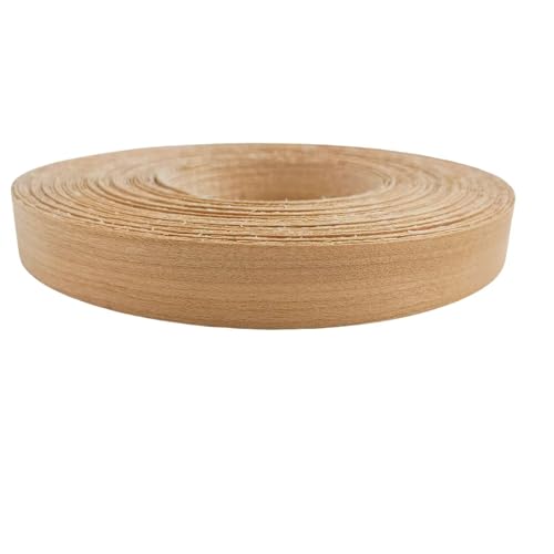 Cherry Wood Veneer Edge Banding Strip 3/4 Inch,Preglued Iron-On with Hot Melt Adhesive Edgebanding Roll, Flexible Wood Tape for Plywood Furniture Repair (3/4" x50') - size: 3/4" x50'