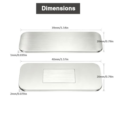 4 Pack Ultra Thin No Drill Magnetic Cabinet Door Catch for Kitchen Cupboard