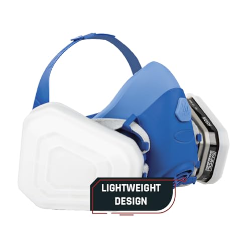 Parcil Safety UltraSeal Reusable Half-Face Respirator Mask | NIOSH-Approved | OV/P95 Protection, Standard Bayonet Cartridges