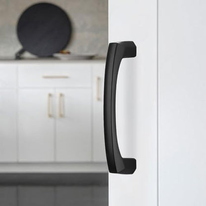 10 Pack 3 Inch(76mm) Kitchen Cabinet Handles Matte Black Cabinet Pulls Zinc Alloy Drawer Pulls Solid Kitchen Hardware - color: Matte Black, size: 3'' Hole Center(76mm)
