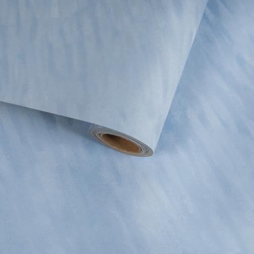 Light Blue Velvet Fabric Backing Paper Self Adhesive Soft Contact Paper for Dresser Cabinets Drawer Liner Flocking Liner for Jewelry Boxes DIY Crafts Baby Blue Velvet Wallpaper 11.8"x118" - color: Light Blue