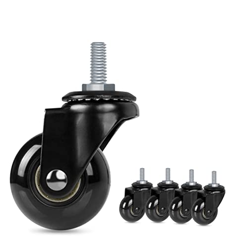 Hirate 2 inch Office Chair Casters Wheel with 5/16"-18UNC Threaded Stem - size: 2 inch