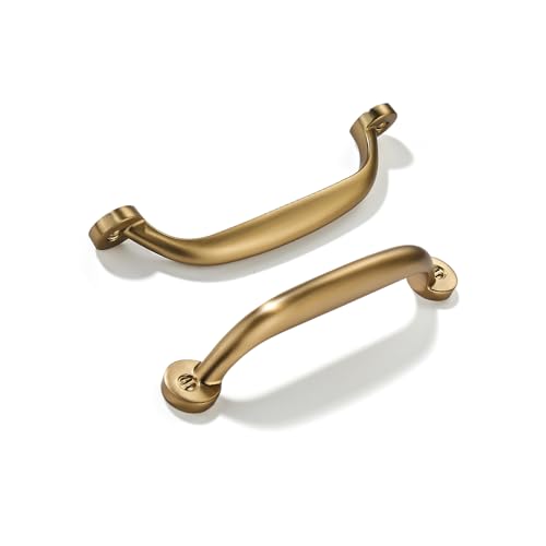 10 Pack 3-1/2 inch Hole Center Champagne Bronze Cabinet Pulls - Heavy Duty Solid Drawer Honey Bronze Hardware Handles Kitchen Vanity Bathroom Handles - color: Champagne Bronze, size: 3-1/2"(89mm) Hole Center
